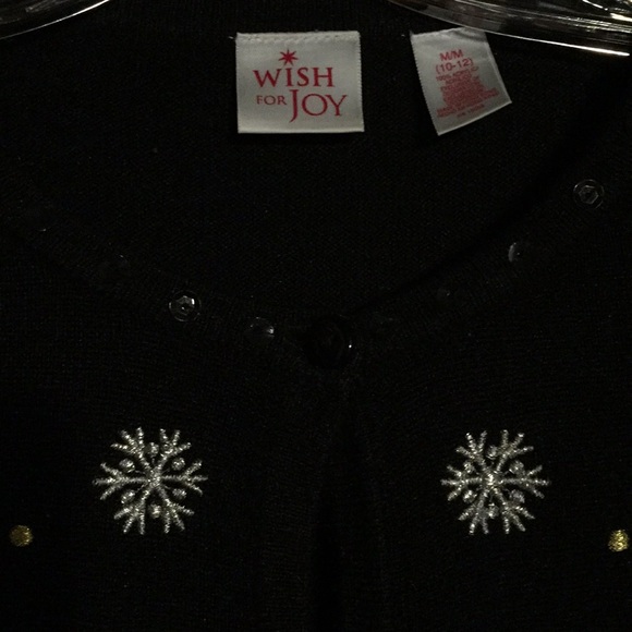 🎄Christmas cardigan with poinsettias & snowflakes - Picture 3 of 9